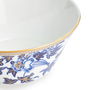 Wedgwood Bol Hibiscus 15 cm (4 Unidades) con Franjas de Oro de 22 Quilates